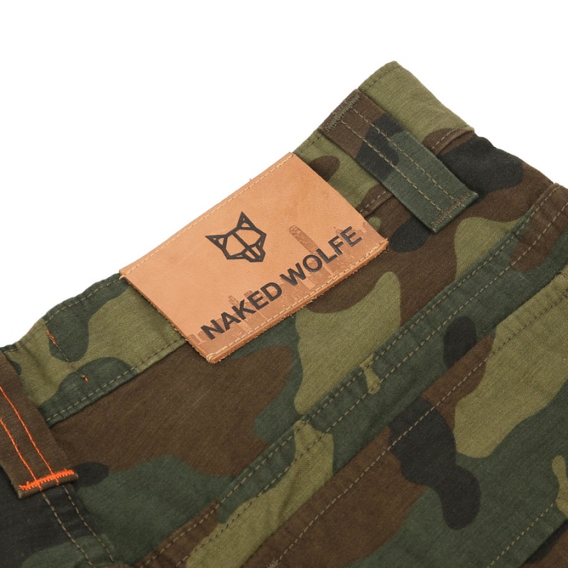 Naked Wolfe Baggy Pocket Cargo Logo Muške Hlače Zelene Crne | KRP2012XM