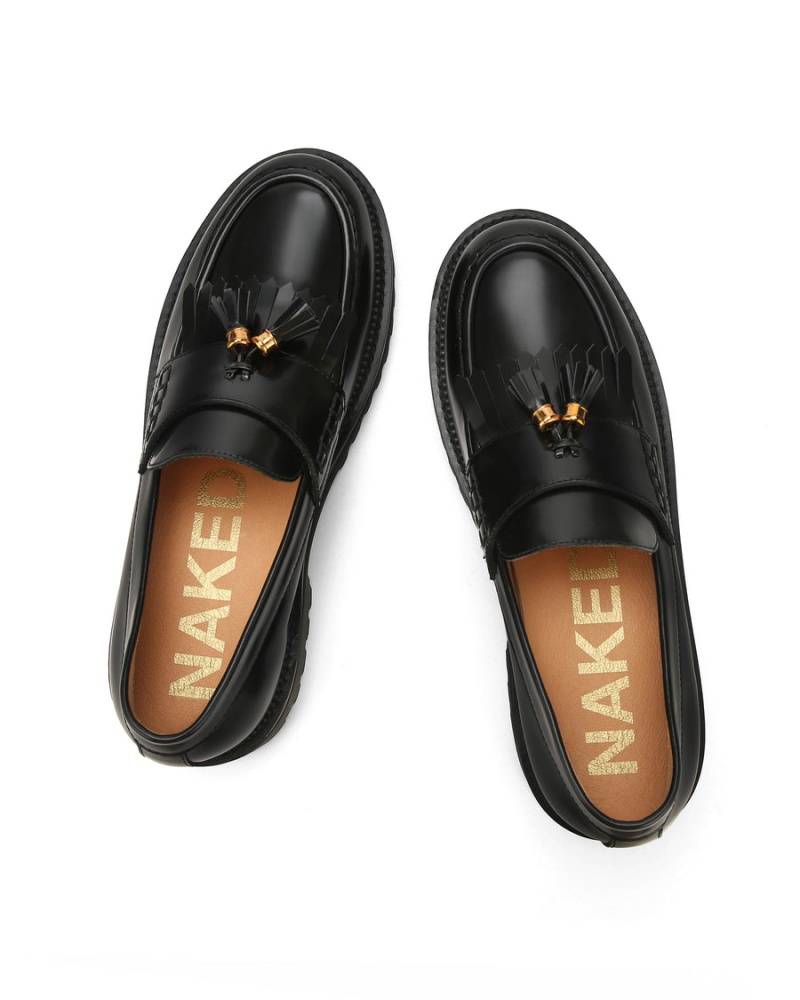 Naked Wolfe Banter Box Koža Muške Loafers Crne | SSP2231QF