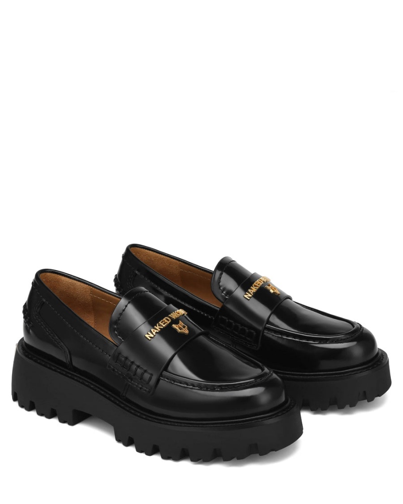 Naked Wolfe Flawed Box Ženske Loafers Crne | RAH1386CN