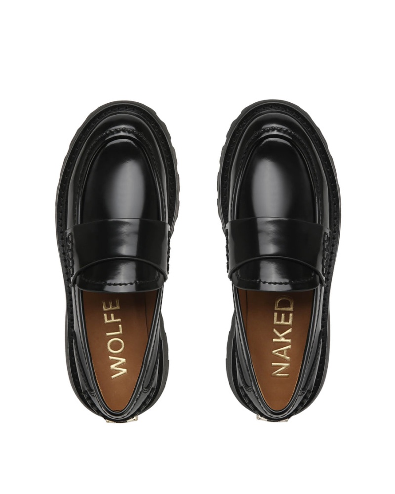 Naked Wolfe Flawless Box Ženske Loafers Crne | EQY1289OI