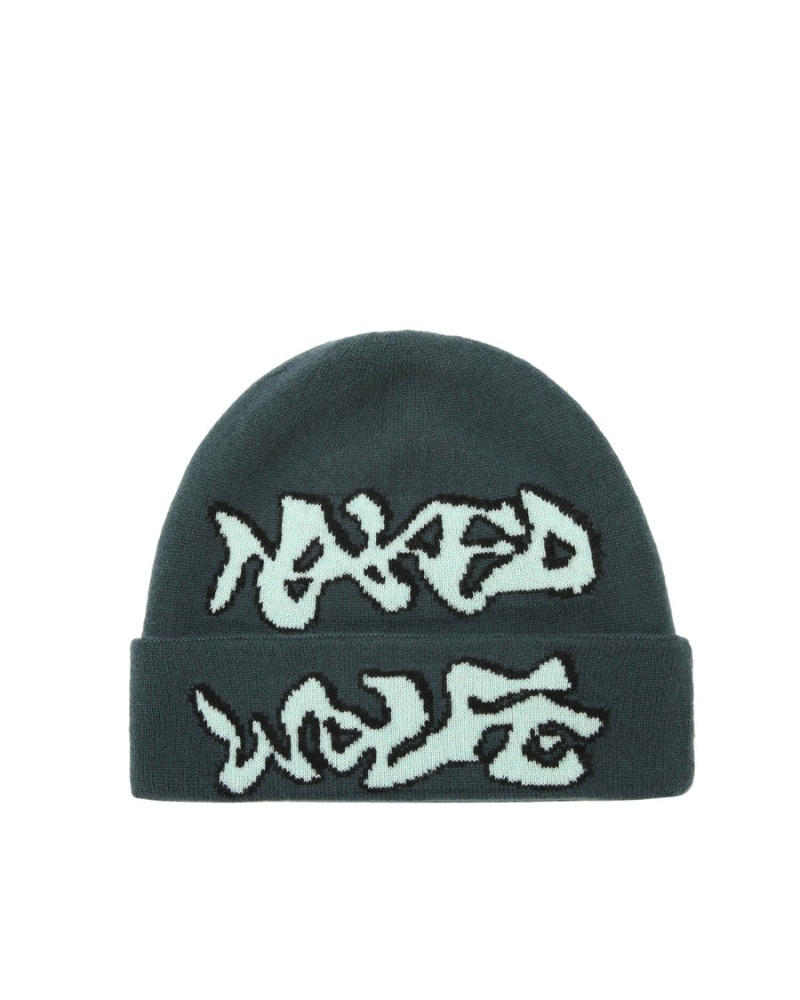 Naked Wolfe Ice Muške Beanie Plave | OFV5222EJ