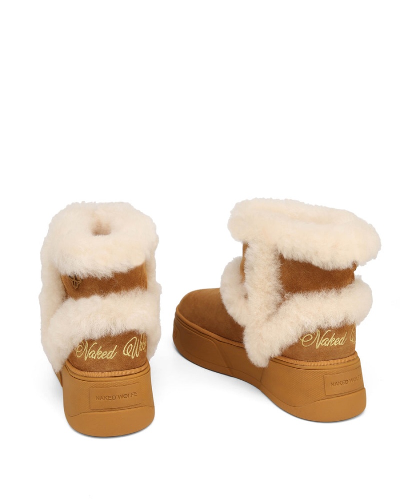 Naked Wolfe K-01 Shearling Muške Cizme Smeđe | XHR922TN