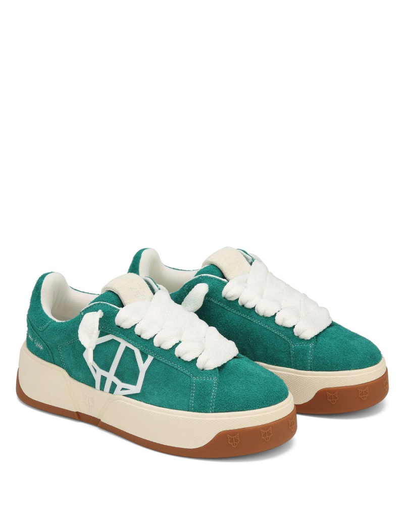 Naked Wolfe Kray Hairy Cow Suede Muške Tenisice Zelene | PIE1478NZ