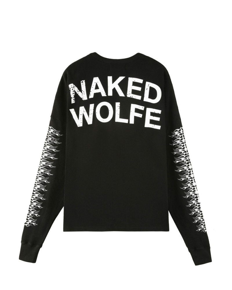 Naked Wolfe Thermal Muške Dukserice Crne | FKD239CW