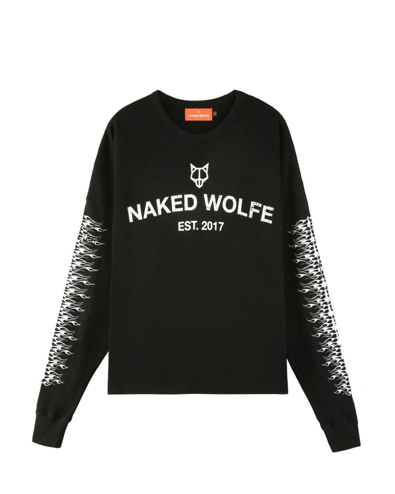 Naked Wolfe Thermal Muške Dukserice Crne | FKD239CW